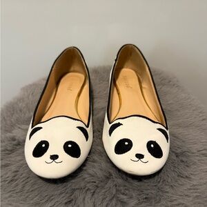 Modcloth (Bamboo) Panda Flats - Black and White